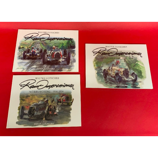 Walter Gotschke Renn Impressionen Nurburgring 1927-1939 - 3 Book Set