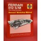 Ferrari 512 S/M 1970 Onwards  (all marks) Owner's Workshop Manual