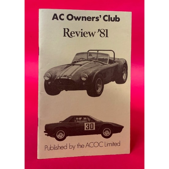 AC Owners' Club Review '81 AC Owners' Club Review '81