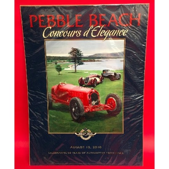 60th Annual Pebble Beach Concours D'Elegance 2010 Official Event Poster