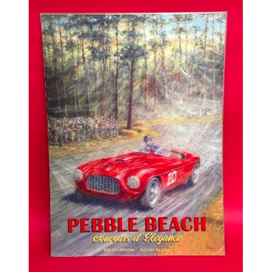 65th Annual Pebble Beach Concours D'Elegance 2015 Official Event Poster