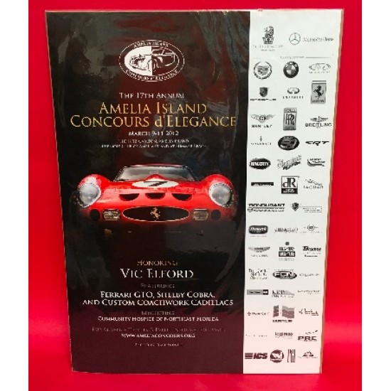 Amelia Island 17th Annual Concours D'Elegance March 9-11 2012 Official Event Poster