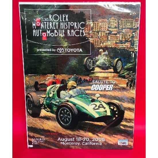 33rd Rolex Monterey Historic Automobile Races Presented By Toyota 2006 Official Event Poster