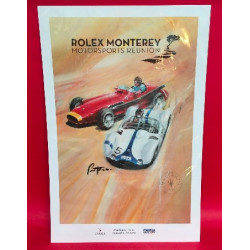 Rolex Monterey Motorsports Reunion 2014 Maserati 100 Years Official Event Poster