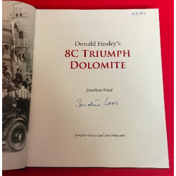 Donald Healey's 8c Triumph Dolomite - Limited Edition