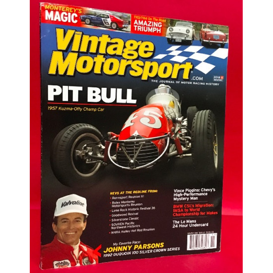 Vintage Motorsport The Journal Of Motor Racing History Nov/Dec 2018.6 Vintage Motorsport The Journal Of Motor Racing History Nov/Dec 2018.6