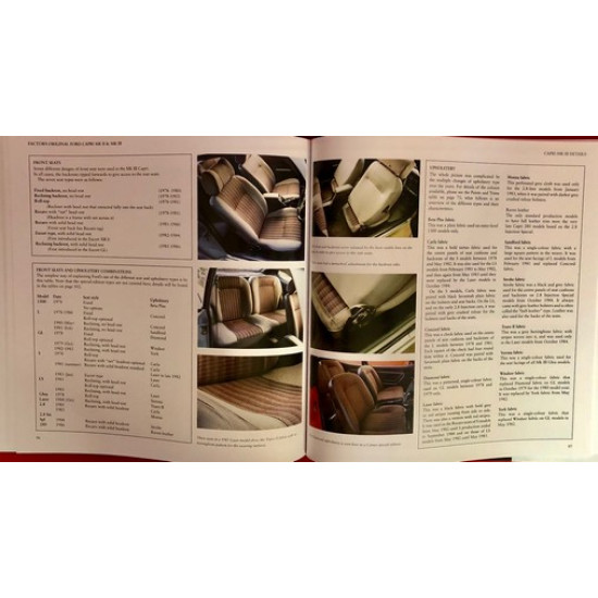 Factory Original Ford Capri Mk II & Mk III - The Originality Guide to all Capri models 1974 to 1987
