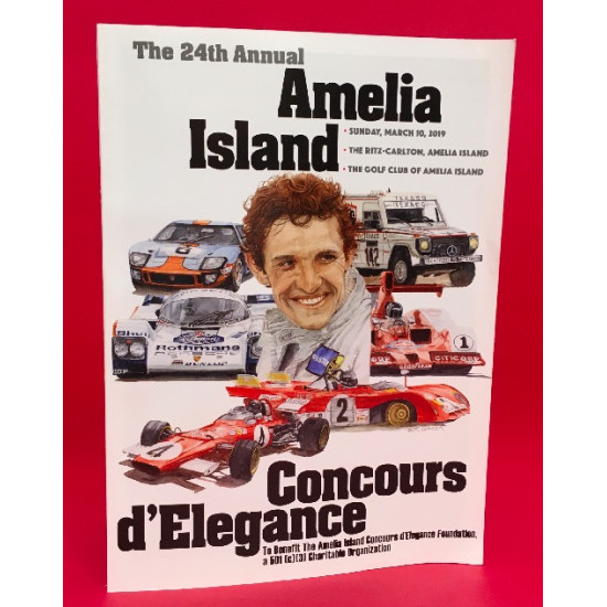 24th Annual Amelia Island Concours d'Elegance 2019 Programme - Signed Jacky Ickx 24th Annual Amelia Island Concours d'Elegance 2019 Programme - Signed Jacky Ickx