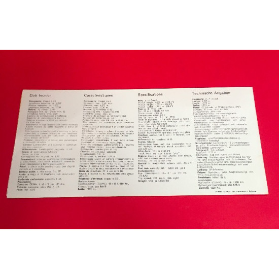 Lamborghini Islero Brochure