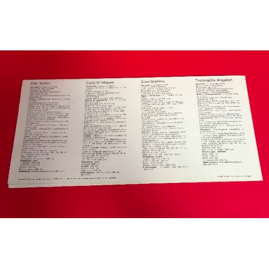 Lamborghini Islero 400 GTS Brochure