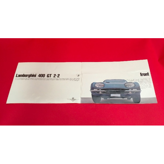 Lamborghini 400 GT 2+2 Brochure