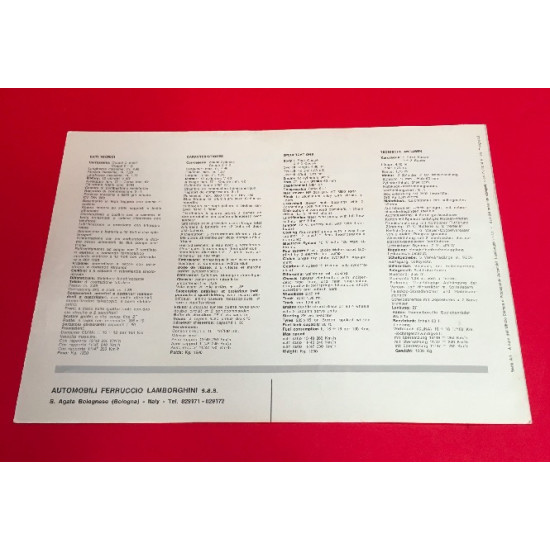 Lamborghini 350 GT Brochure