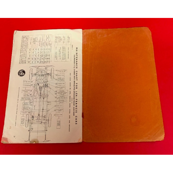 Instruction Book of Lea-Francis Cars 12 and 14 hp Model