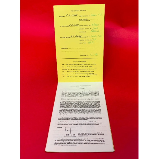 Circuit of Ireland International Rally 1964 - Road Book Circuit of Ireland International Rally 1964 - Road Book