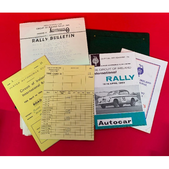 Lombank Limited Circuit of Ireland International Rally 1963 Competitor Pack
