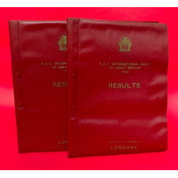 R.A.C International Rally of Great Britain 1964 Folder with Notes