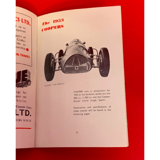Cooper Cars Official Yearbook 1953