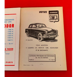 Votre Aronde Simca Tous Modeles - Absolument Complet Votre Aronde Simca Tous Modeles - Absolument Complet