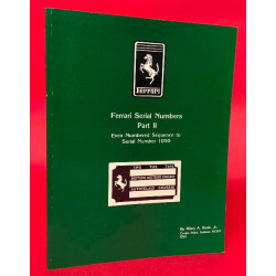 Ferrari Serial Numbers Part II - Even Numbered Sequence to Serial Number 1050