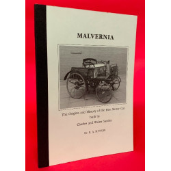 Malvernia - The Origins and History of the First Motor Car built by Charles and Walter Santler