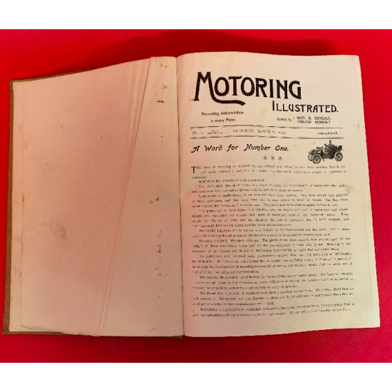 Motoring Illustrated Vols I-II 1902 - Bound