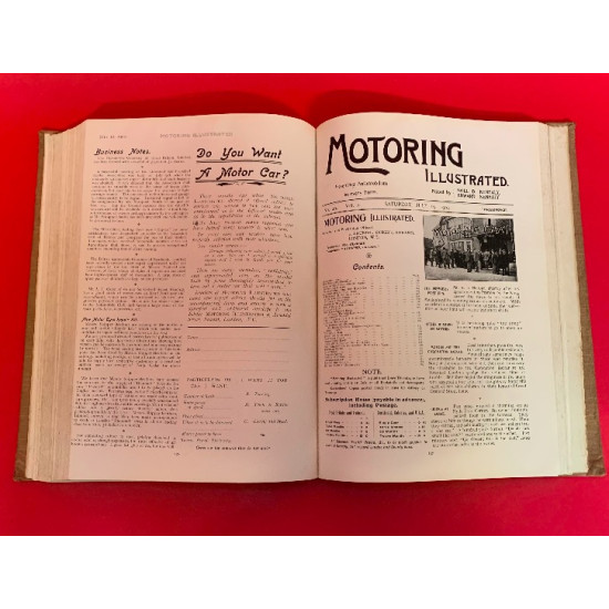 Motoring Illustrated Vols I-II 1902 - Bound