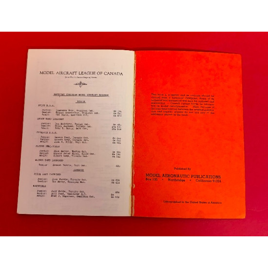 Model Aeronautics Yearbook 1935-36 - Reprint