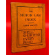 The Motor Car Index 1923 Edition