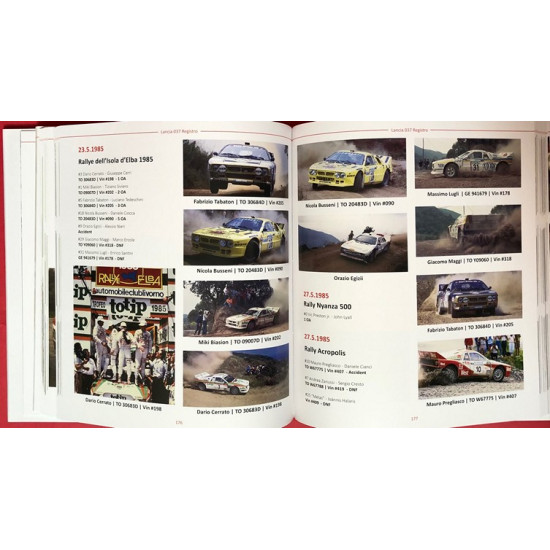 Lancia 037 + 038 Macchina da Corsa Registro