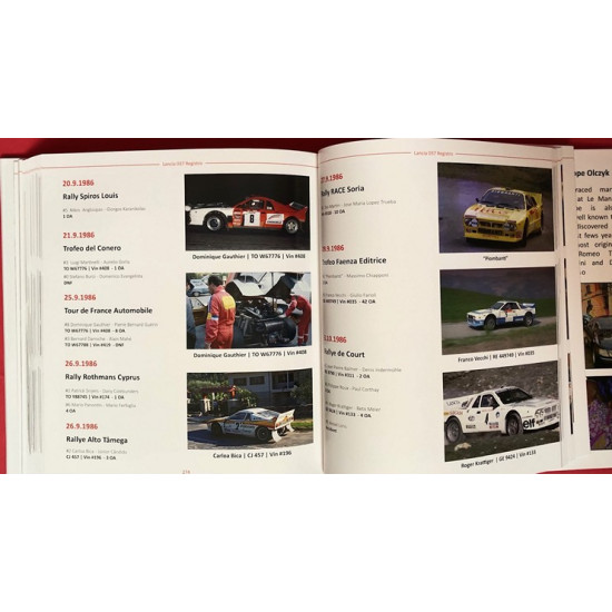 Lancia 037 + 038 Macchina da Corsa Registro