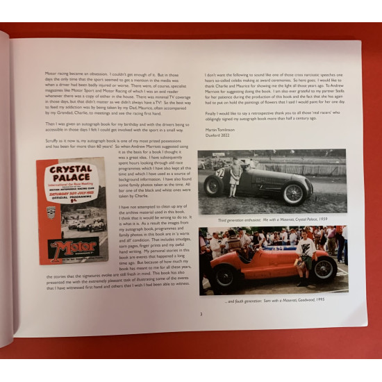 "Joined up Writing this time Please!" Stories of Motorsport Heroes