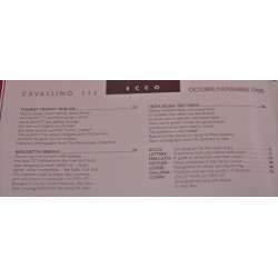 Cavallino Magazine No 113 October / November 1999 Cavallino Magazine No 113 October / November 1999