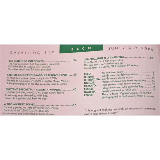 Cavallino Magazine No 117 June / July 2000