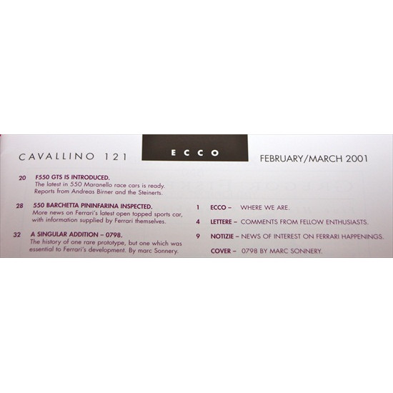 Cavallino Magazine No 121 Febuary / March  2001