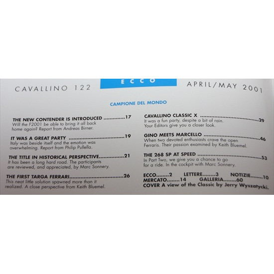 Cavallino Magazine No 122 April / May  2001