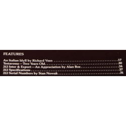 Cavallino Magazine  No 35  October / November  1986 