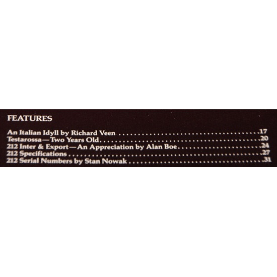 Cavallino Magazine  No 35  October / November  1986 