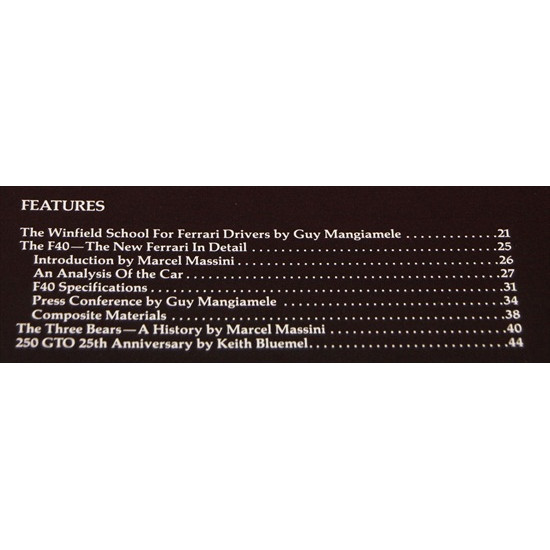 Cavallino Magazine No  41  October / November  1987