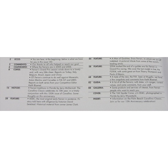 Cavallino Magazine No 150  December  / January  2005 / 2006