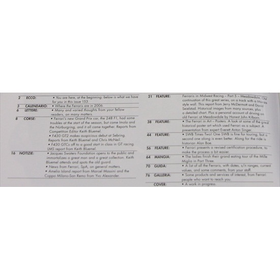 Cavallino Magazine No 153 June / July  2006