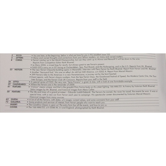 Cavallino Magazine No 155 October / November 2006