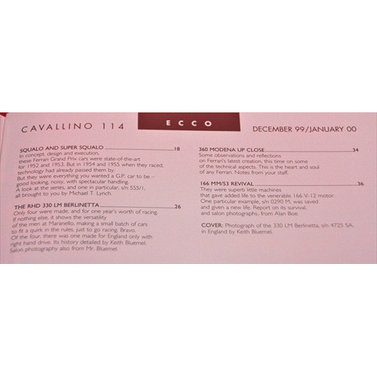 Cavallino Magazine No 114 December / January 1999 / 2000