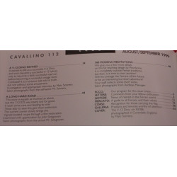 Cavallino Magazine No 112 August / September  1999