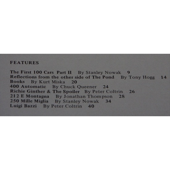 Cavallino Magazine No 2 November / December 1978 Cavallino Magazine No 2 November / December 1978