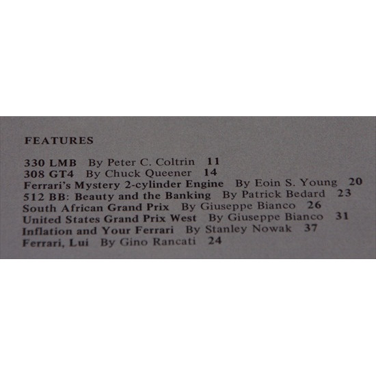 Cavallino Magazine No 5 May / June 1979 Cavallino Magazine No 5 May / June 1979