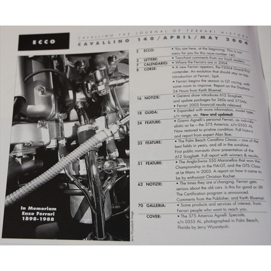 Cavallino Magazine No 140  April / May  2004