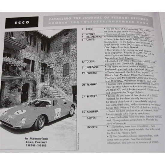 Cavallino Magazine No 143  August / September   2004