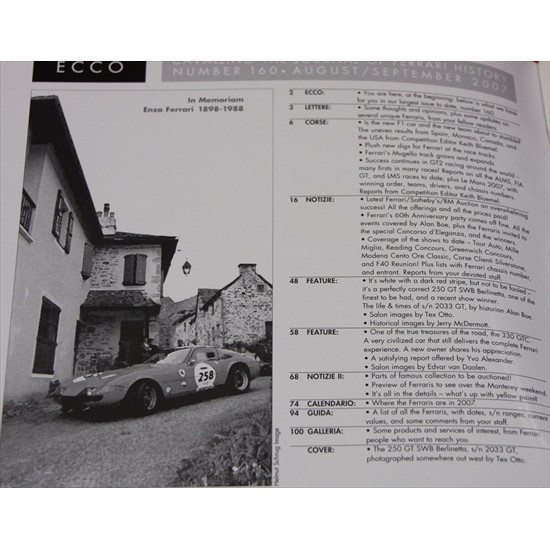 Cavallino Magazine No 160 August / September  2007