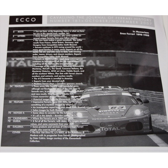 Cavallino Magazine No 161 October / November 2007 Cavallino Magazine No 161 October / November 2007