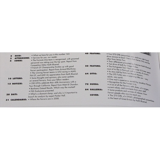 Cavallino Magazine No 163 February / March 2008